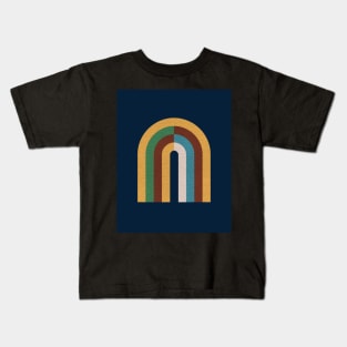 Colorblock rainbow - Mid century modern Kids T-Shirt